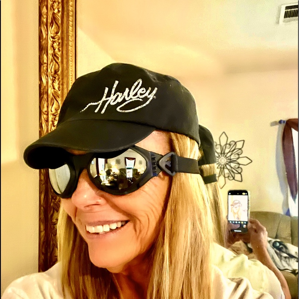 Harley hat & Harley Goggles